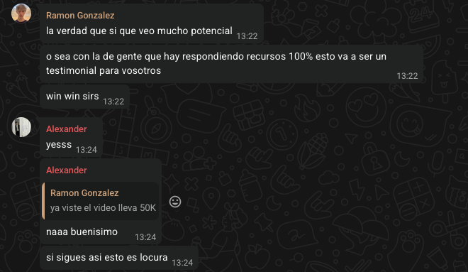 Cliente: «esto va a ser un testimonial para vosotros, si sigues así esto es locura»